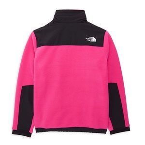 Girl pink and black north face